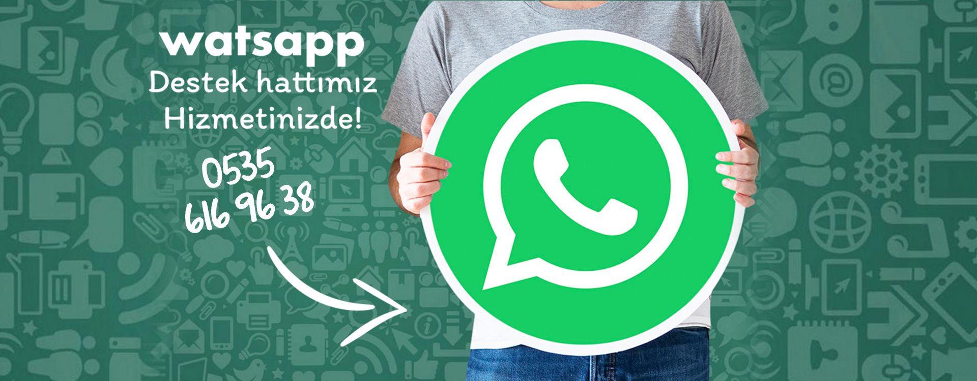Whatsapp destek hattımız hizmetinizde